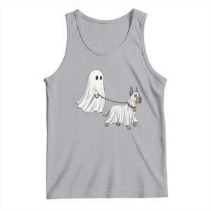 Funny Ghost Walking Great Dane Dog Tank Top Halloween Pet Lover Gift