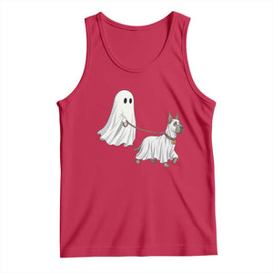 Funny Ghost Walking Great Dane Dog Tank Top Halloween Pet Lover Gift