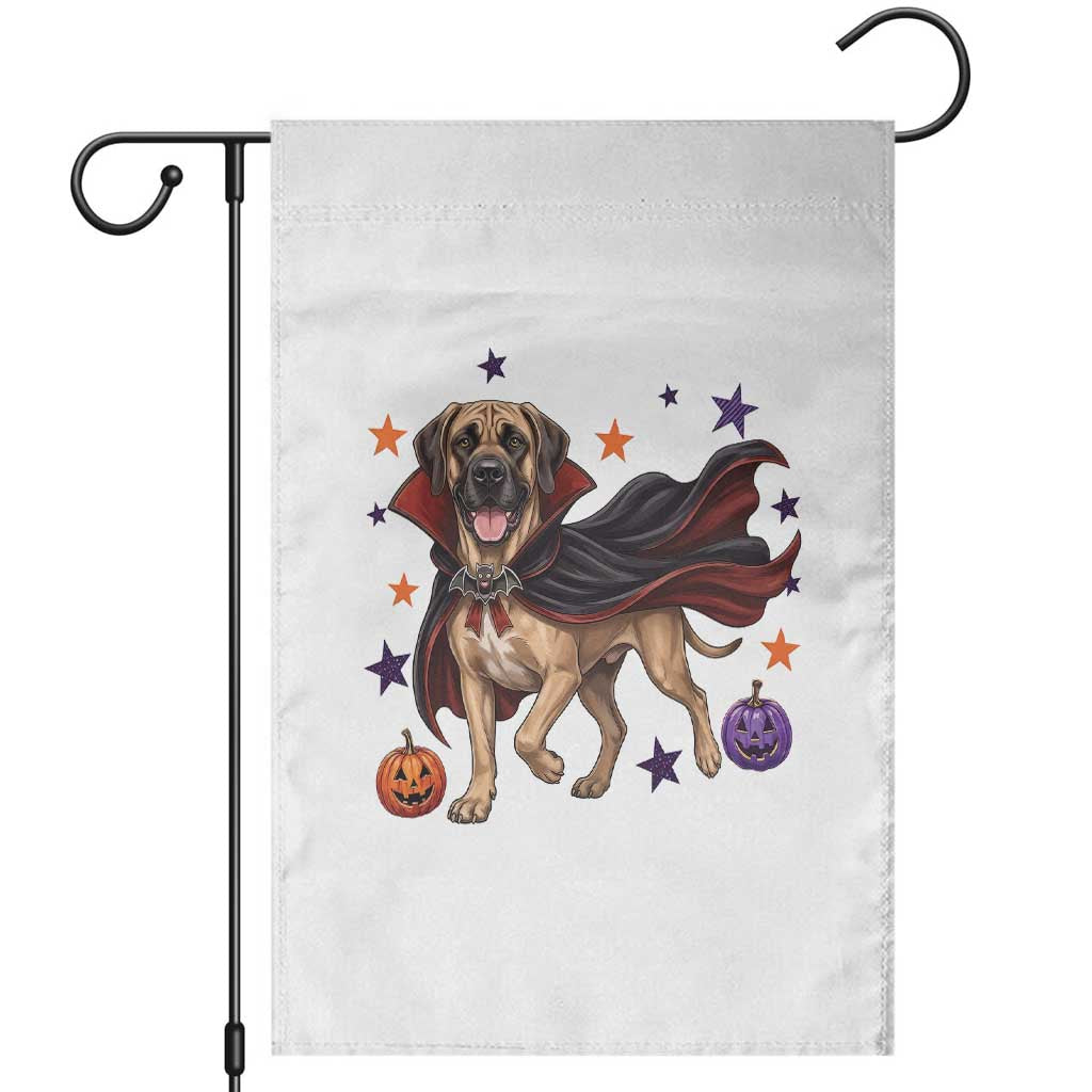 Cute Halloween Great Dane Dog Pumpkin Ghost and Witch T-Shirt Garden Flag