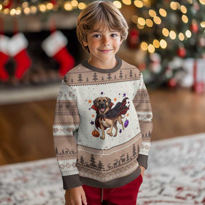 Cute Halloween Great Dane Dog Pumpkin Ghost and Witch T-Shirt Ugly Christmas Sweater