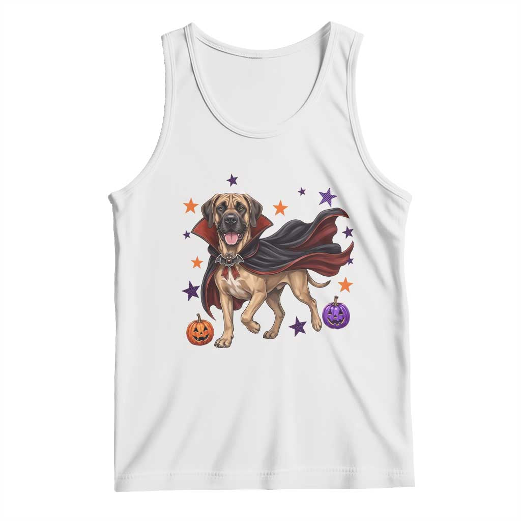 Cute Halloween Great Dane Dog Pumpkin Ghost and Witch T-Shirt Tank Top