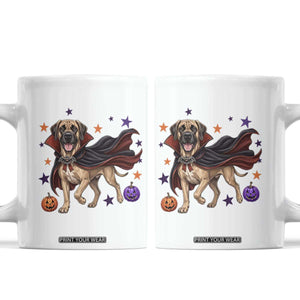 Cute Halloween Great Dane Dog Pumpkin Ghost and Witch T-Shirt Coffee Mug