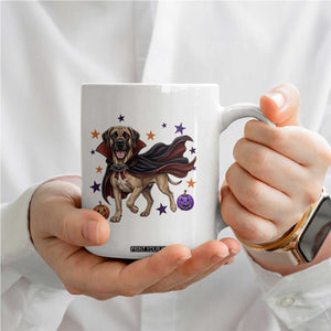 Cute Halloween Great Dane Dog Pumpkin Ghost and Witch T-Shirt Coffee Mug