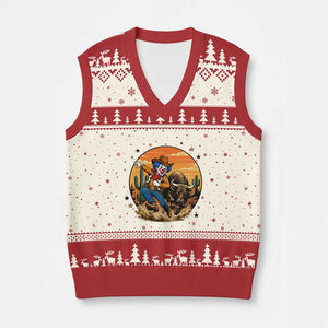 Cute Halloween Vampire Great Dane Dog V-Neck Knit Sweater Vest Spooky Pet Lover Gift