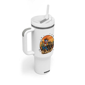 Cute Halloween Vampire Great Dane Dog Tumbler With Handle Spooky Pet Lover Gift