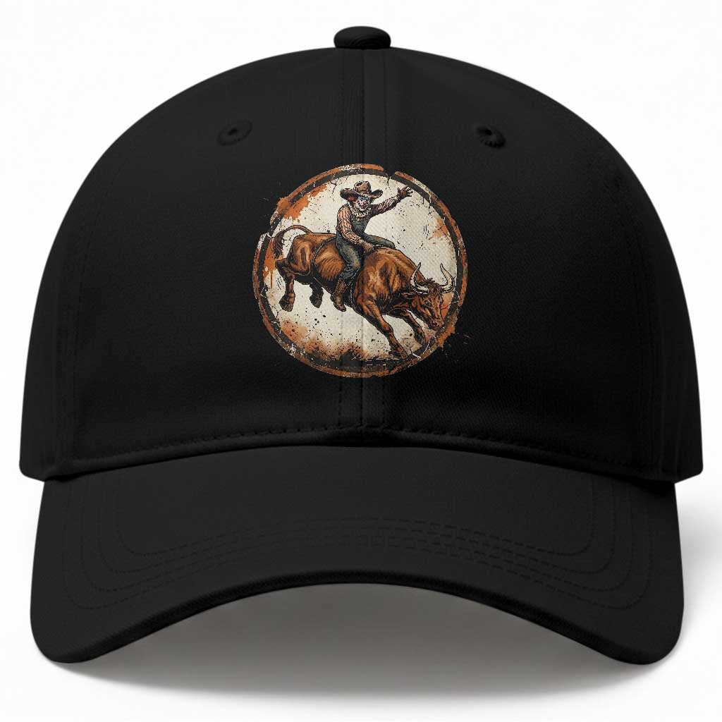 Funny Rodeo Clown Bull Riding Baseball Cap Western Rodeo Fighter Gift