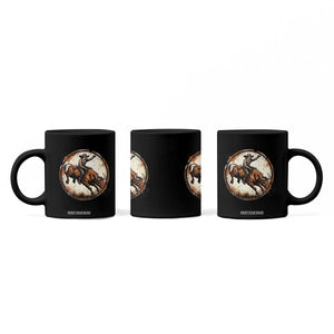 Funny Rodeo Clown Bull Riding Coffee Mug Western Rodeo Fighter Gift