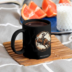 Funny Rodeo Clown Bull Riding Coffee Mug Western Rodeo Fighter Gift