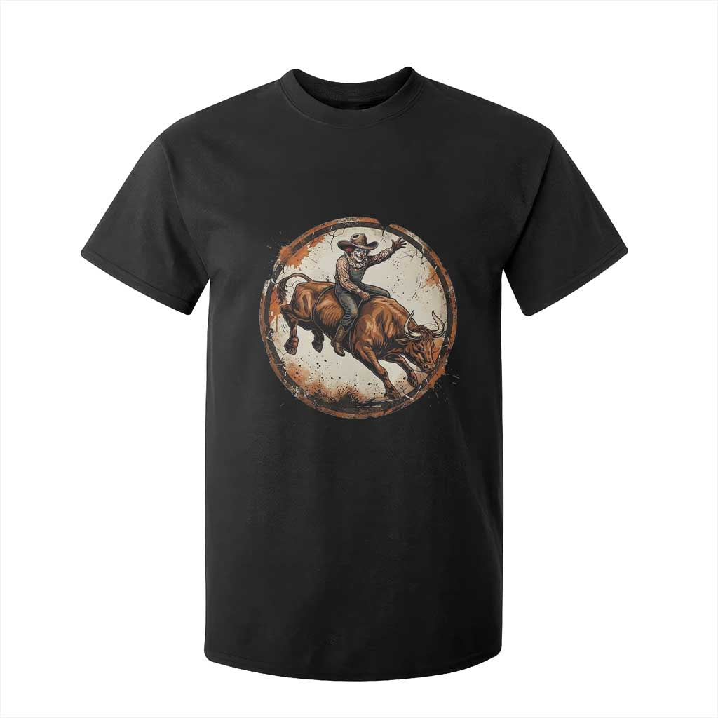 Funny Rodeo Clown Bull Riding T Shirt For Kid Western Rodeo Fighter Gift