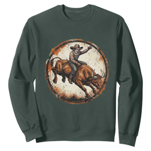 Funny Rodeo Clown Bull Riding Sweatshirt Western Rodeo Fighter Gift