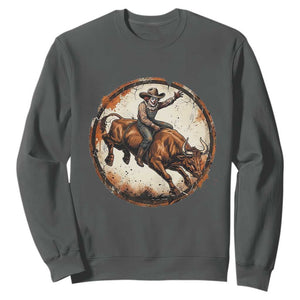 Funny Rodeo Clown Bull Riding Sweatshirt Western Rodeo Fighter Gift