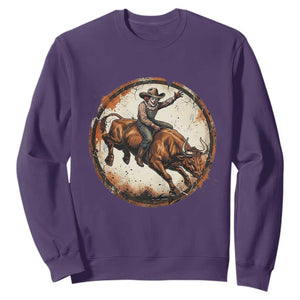 Funny Rodeo Clown Bull Riding Sweatshirt Western Rodeo Fighter Gift
