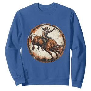 Funny Rodeo Clown Bull Riding Sweatshirt Western Rodeo Fighter Gift