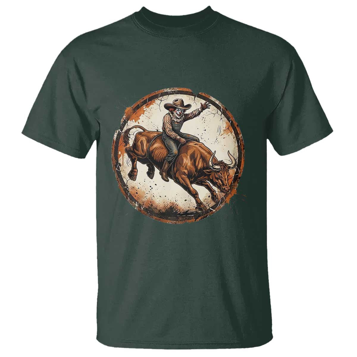 Funny Rodeo Clown Bull Riding T Shirt Western Rodeo Fighter Gift