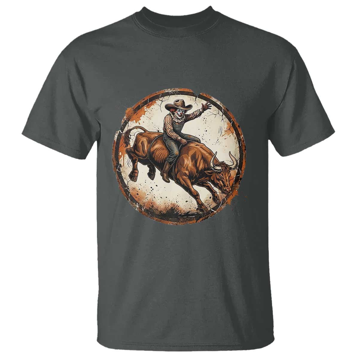 Funny Rodeo Clown Bull Riding T Shirt Western Rodeo Fighter Gift