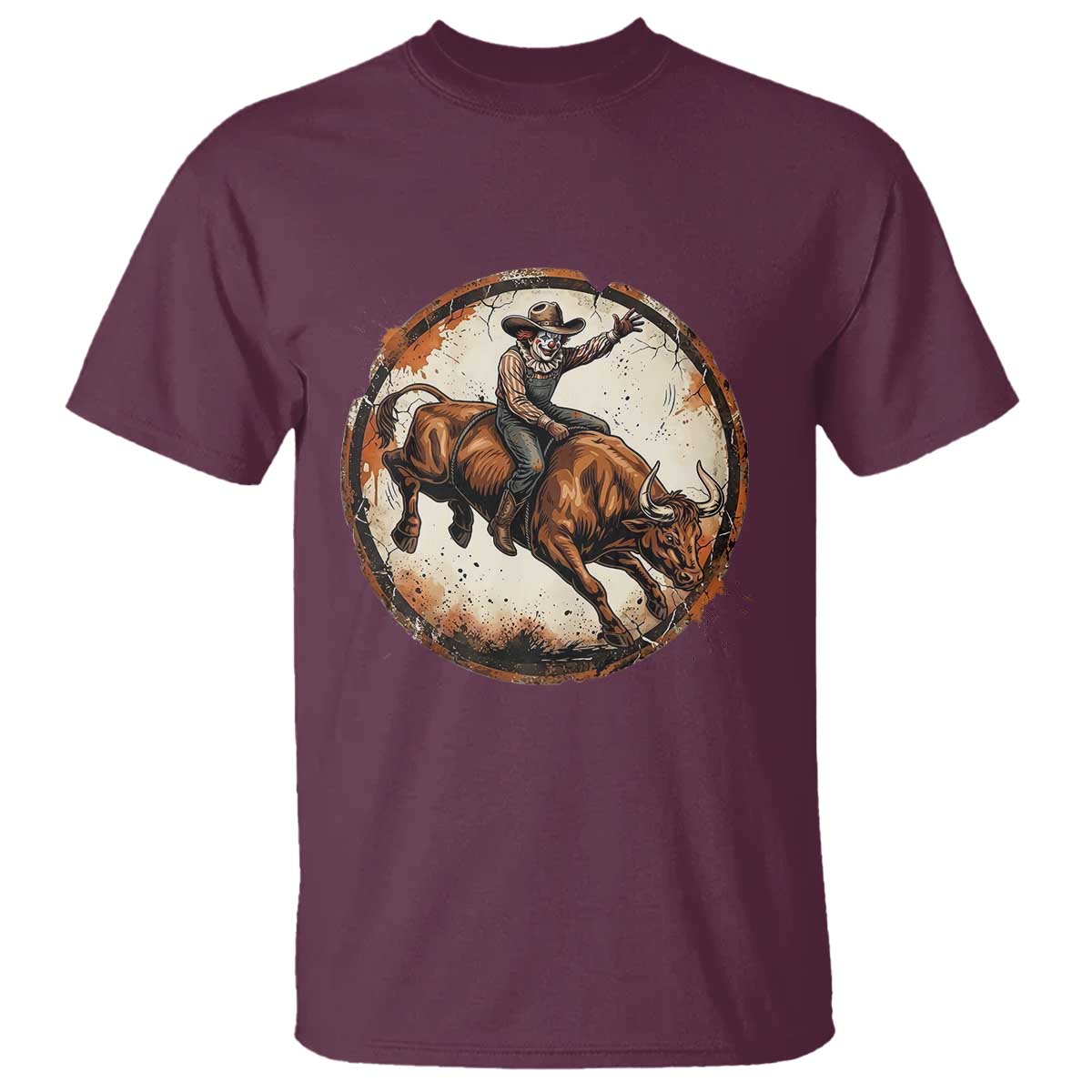 Funny Rodeo Clown Bull Riding T Shirt Western Rodeo Fighter Gift