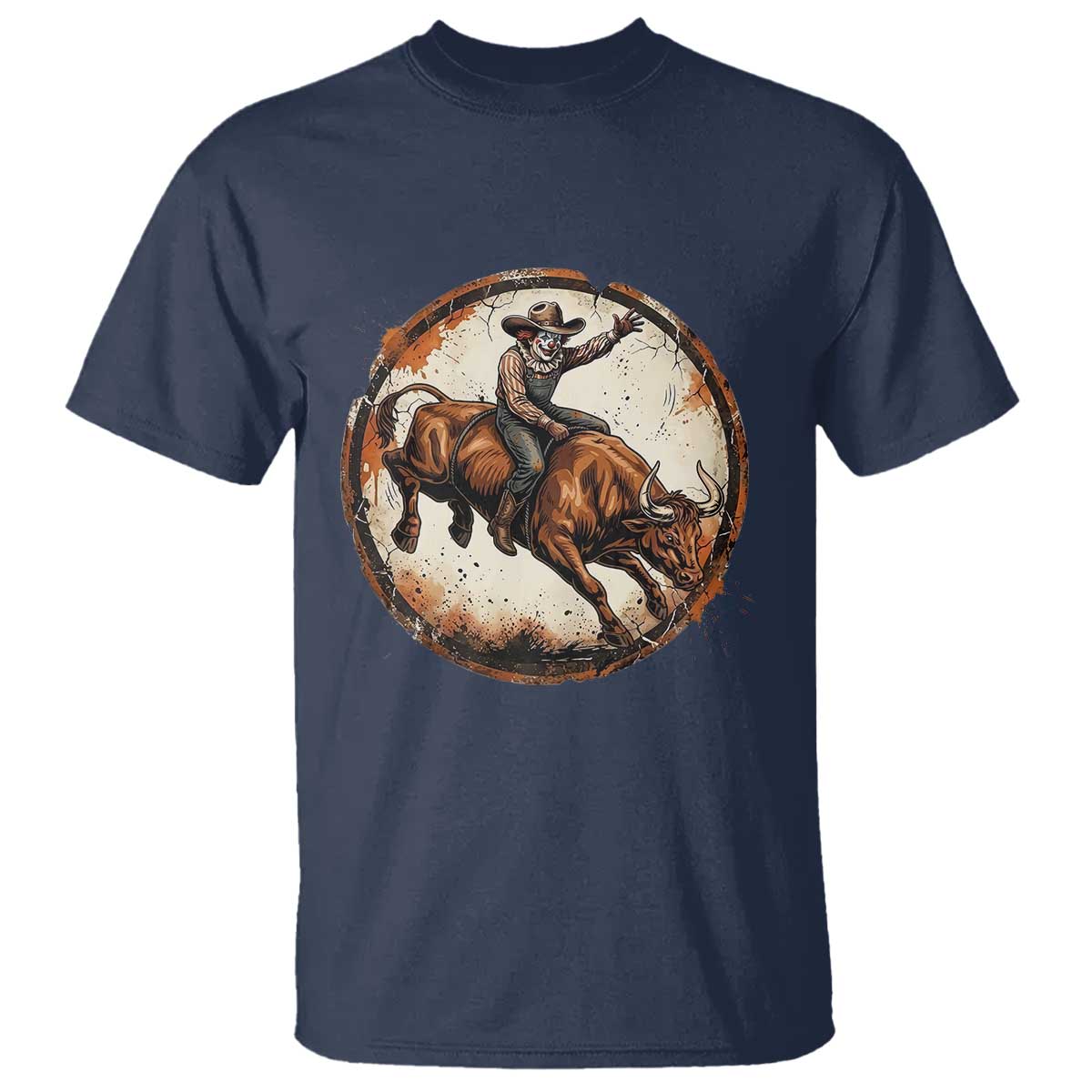 Funny Rodeo Clown Bull Riding T Shirt Western Rodeo Fighter Gift