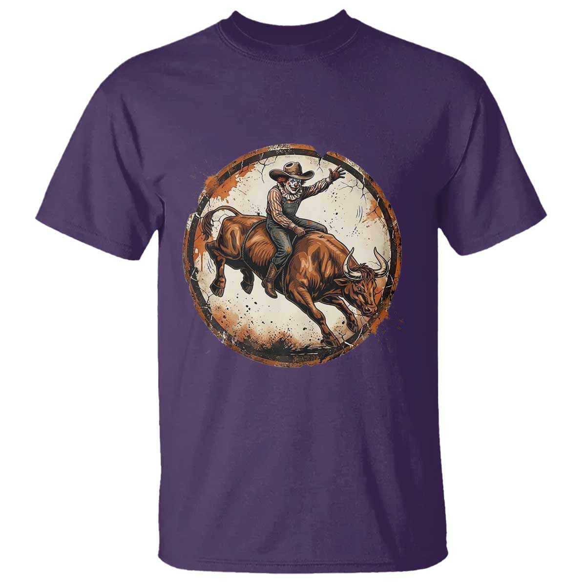 Funny Rodeo Clown Bull Riding T Shirt Western Rodeo Fighter Gift