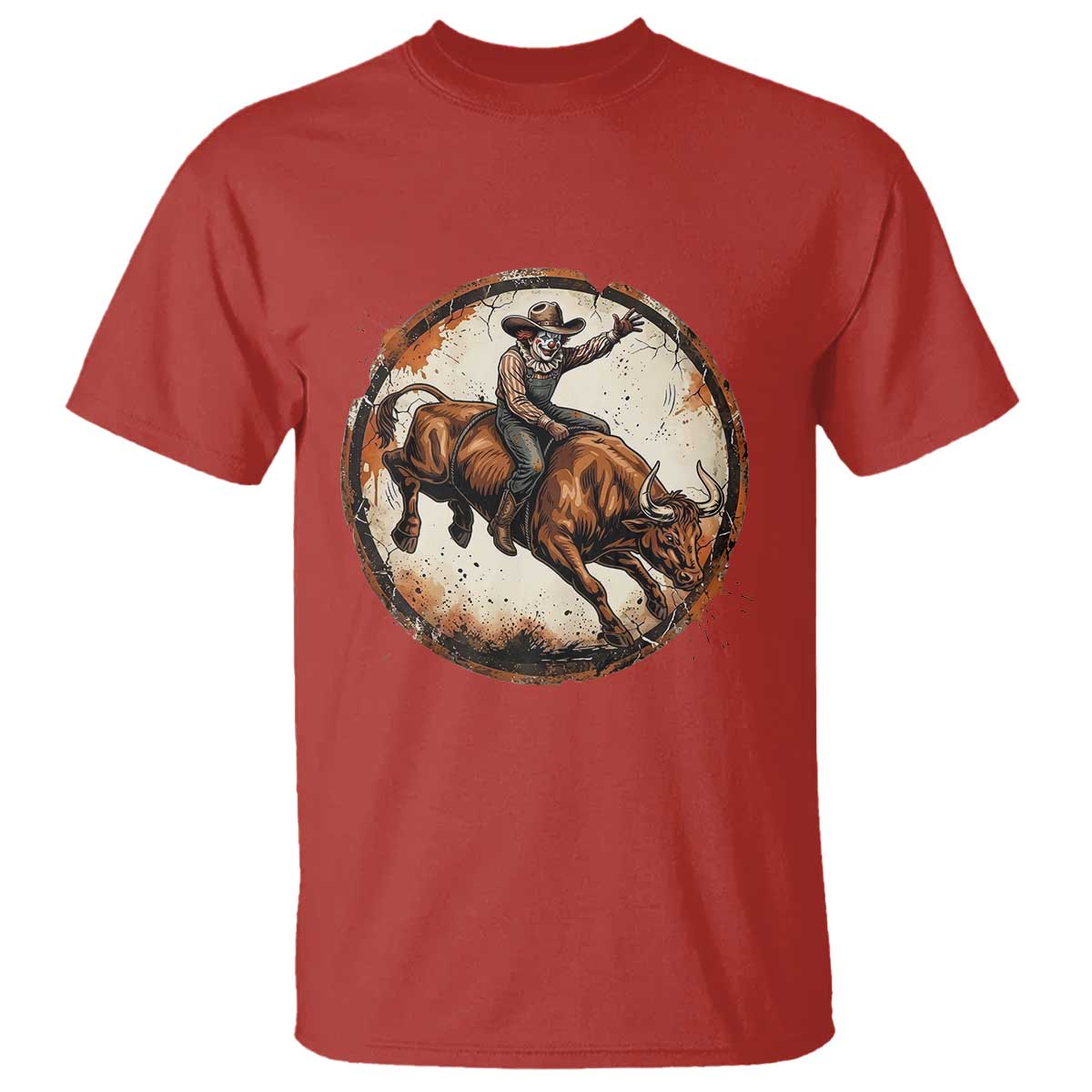Funny Rodeo Clown Bull Riding T Shirt Western Rodeo Fighter Gift