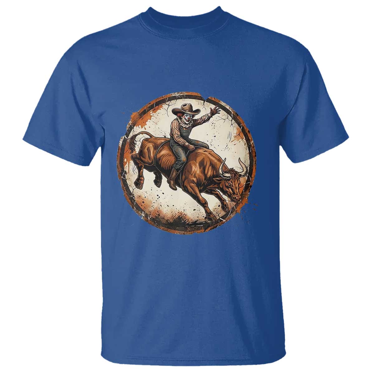 Funny Rodeo Clown Bull Riding T Shirt Western Rodeo Fighter Gift