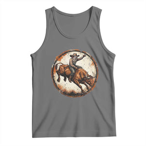 Funny Rodeo Clown Bull Riding Tank Top Western Rodeo Fighter Gift