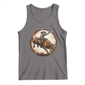 Funny Rodeo Clown Bull Riding Tank Top Western Rodeo Fighter Gift