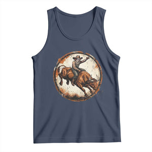 Funny Rodeo Clown Bull Riding Tank Top Western Rodeo Fighter Gift