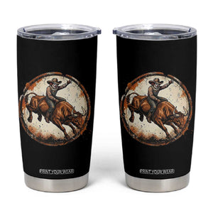 Funny Rodeo Clown Bull Riding Tumbler Cup Western Rodeo Fighter Gift