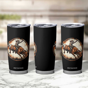 Funny Rodeo Clown Bull Riding Tumbler Cup Western Rodeo Fighter Gift