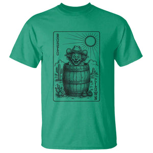 Funny Rodeo Clown In Barrel T Shirt Western Playing Card Rodeo Gift