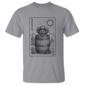 Funny Rodeo Clown In Barrel T Shirt Western Playing Card Rodeo Gift