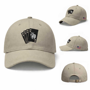 Funny Rodeo Clown Bull Western Playing Cards Poker Gift Baseball Cap