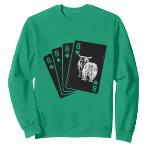 Funny Rodeo Clown Bull Western Playing Cards Poker Gift Sweatshirt