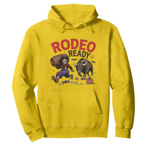 Rodeo Ready Clown Bull Chase Spooky Halloween Gift Hoodie