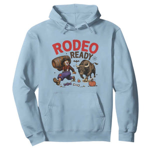 Rodeo Ready Clown Bull Chase Spooky Halloween Gift Hoodie