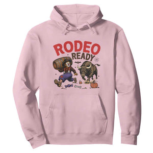 Rodeo Ready Clown Bull Chase Spooky Halloween Gift Hoodie