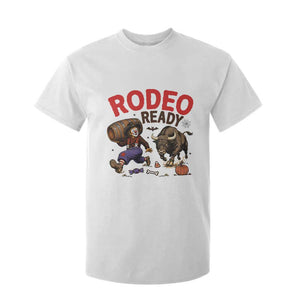 Rodeo Ready Clown Bull Chase Spooky Halloween Gift T Shirt For Kid