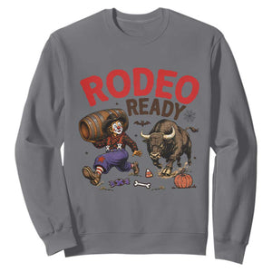 Rodeo Ready Clown Bull Chase Spooky Halloween Gift Sweatshirt
