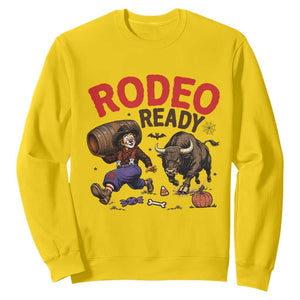 Rodeo Ready Clown Bull Chase Spooky Halloween Gift Sweatshirt