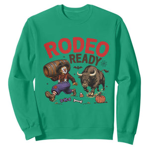 Rodeo Ready Clown Bull Chase Spooky Halloween Gift Sweatshirt