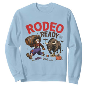 Rodeo Ready Clown Bull Chase Spooky Halloween Gift Sweatshirt