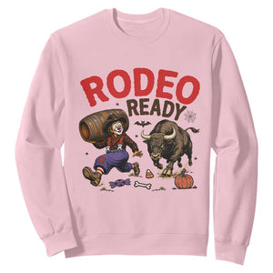 Rodeo Ready Clown Bull Chase Spooky Halloween Gift Sweatshirt