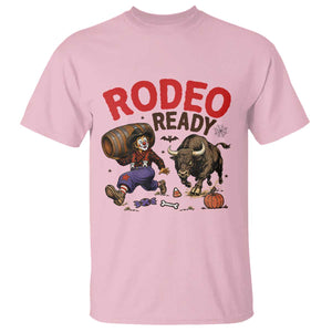Rodeo Ready Clown Bull Chase Spooky Halloween Gift T Shirt