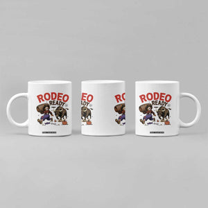 Rodeo Ready Clown Bull Chase Spooky Halloween Gift Coffee Mug