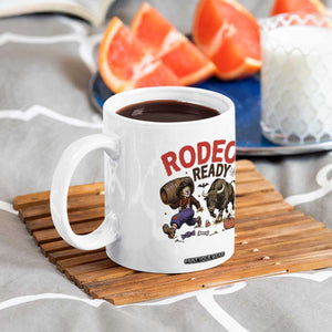 Rodeo Ready Clown Bull Chase Spooky Halloween Gift Coffee Mug