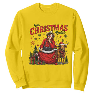 Christmas Rodeo Clown Santa Sweatshirt Funny Western Cowboy Holiday Gift