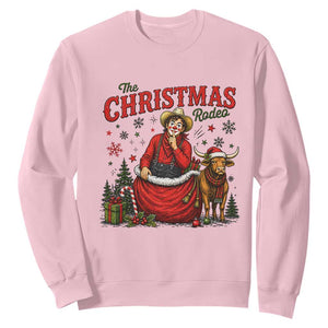 Christmas Rodeo Clown Santa Sweatshirt Funny Western Cowboy Holiday Gift
