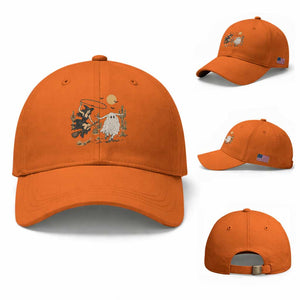 Witch Cowgirl Roping Ghost Longhorn Baseball Cap Spooky Western Halloween Rodeo Gift