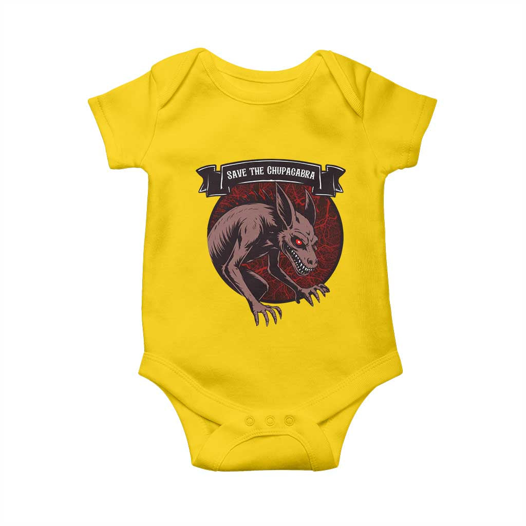 Chupacabra Baby Onesie Gothic Horror Save The Cryptid Gift TS12 Daisy Print Your Wear