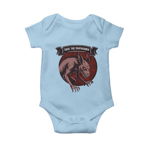 Chupacabra Baby Onesie Gothic Horror Save The Cryptid Gift TS12 Light Blue Print Your Wear